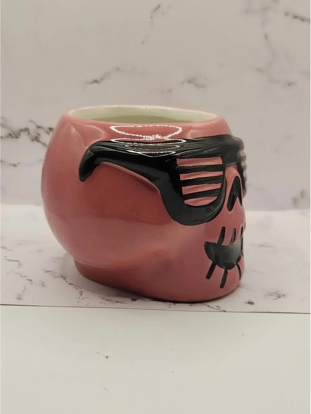 Target Hyde & Eek! Pink Skull Ceramic Halloween Mug, 15 oz, Pre-Owned